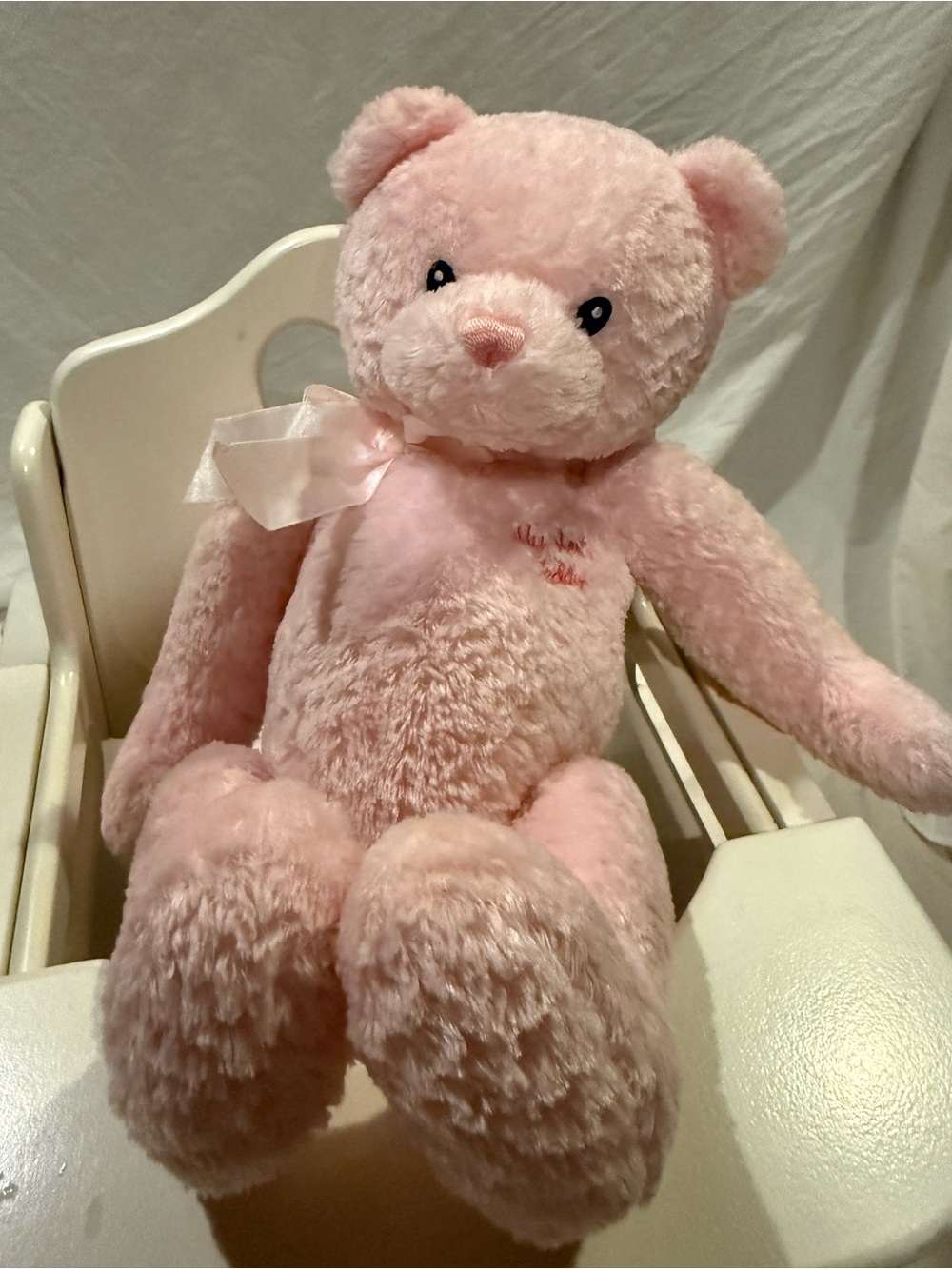 Gund Pink Plush My First Teddy Bear with Satin Bow 5834
